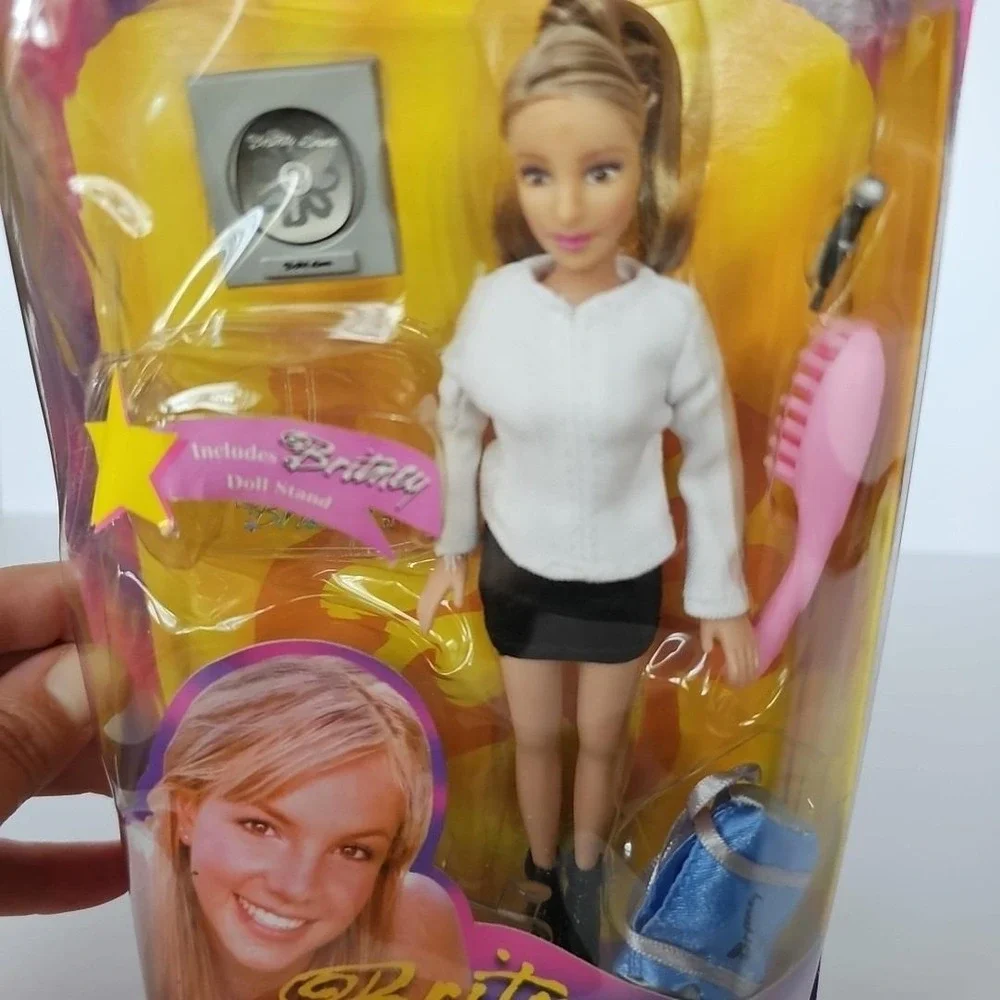 Y2K NIB Britney Spears Baby One More Time Play Along Doll Black Skirt White 1798